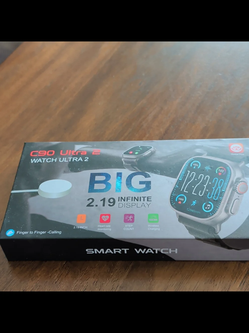 Smart Watch - Black - Big 2.19
